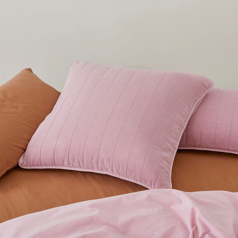 Bronte Quilted Mauve Quilt Cover Separates