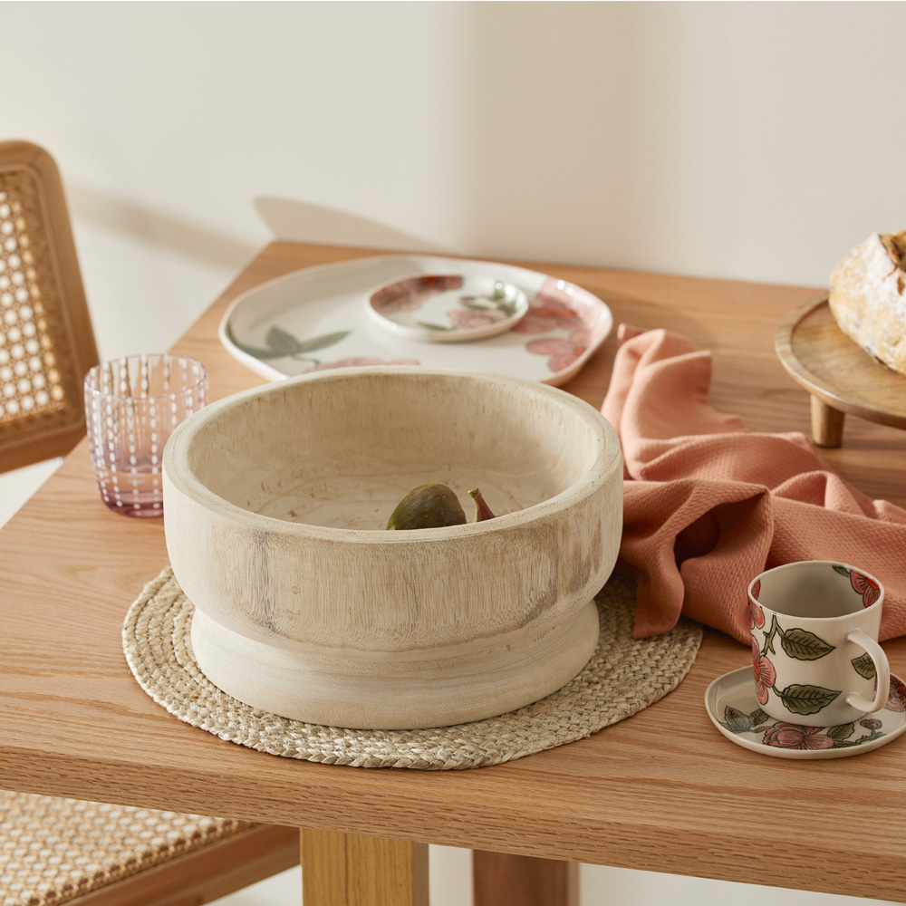 Jasper Natural Curve Timber Bowl