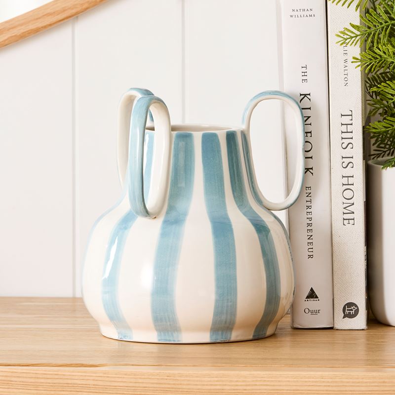 Bambini Blue Stripe Vase Collection