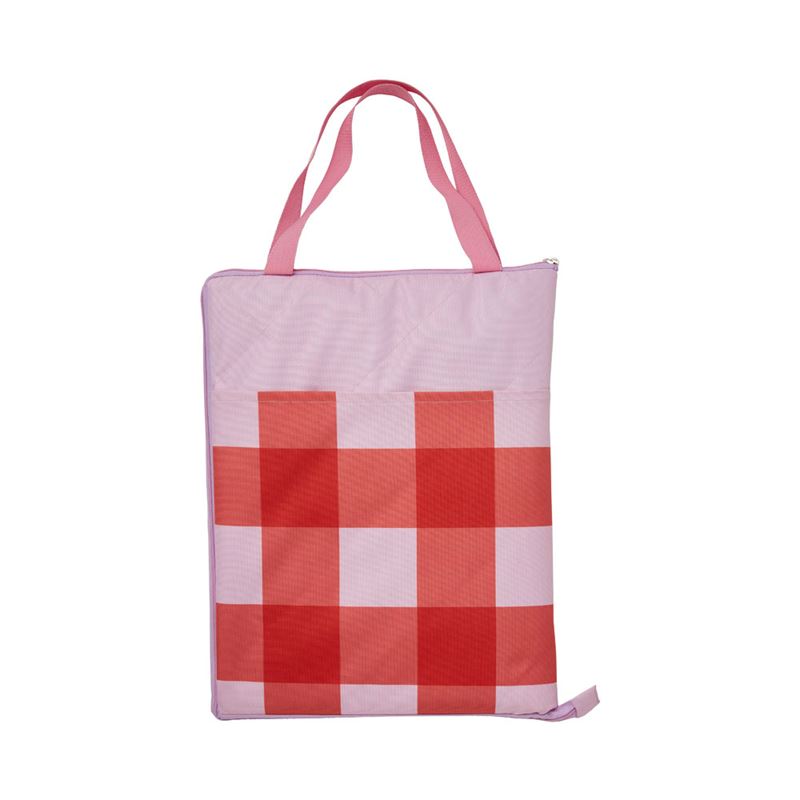 Pink & Red Gingham Large Picnic Rug