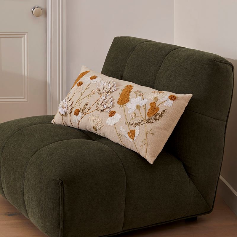 Mable Natural Floral Cushion