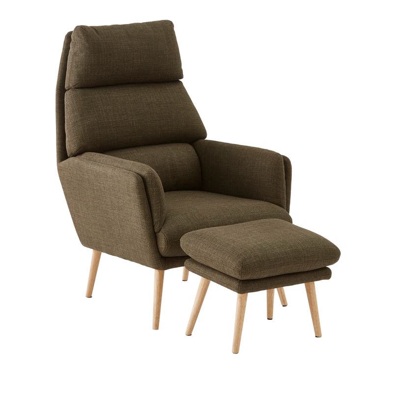 Anderson Evergreen 1 Seater Chair & Foot Rest