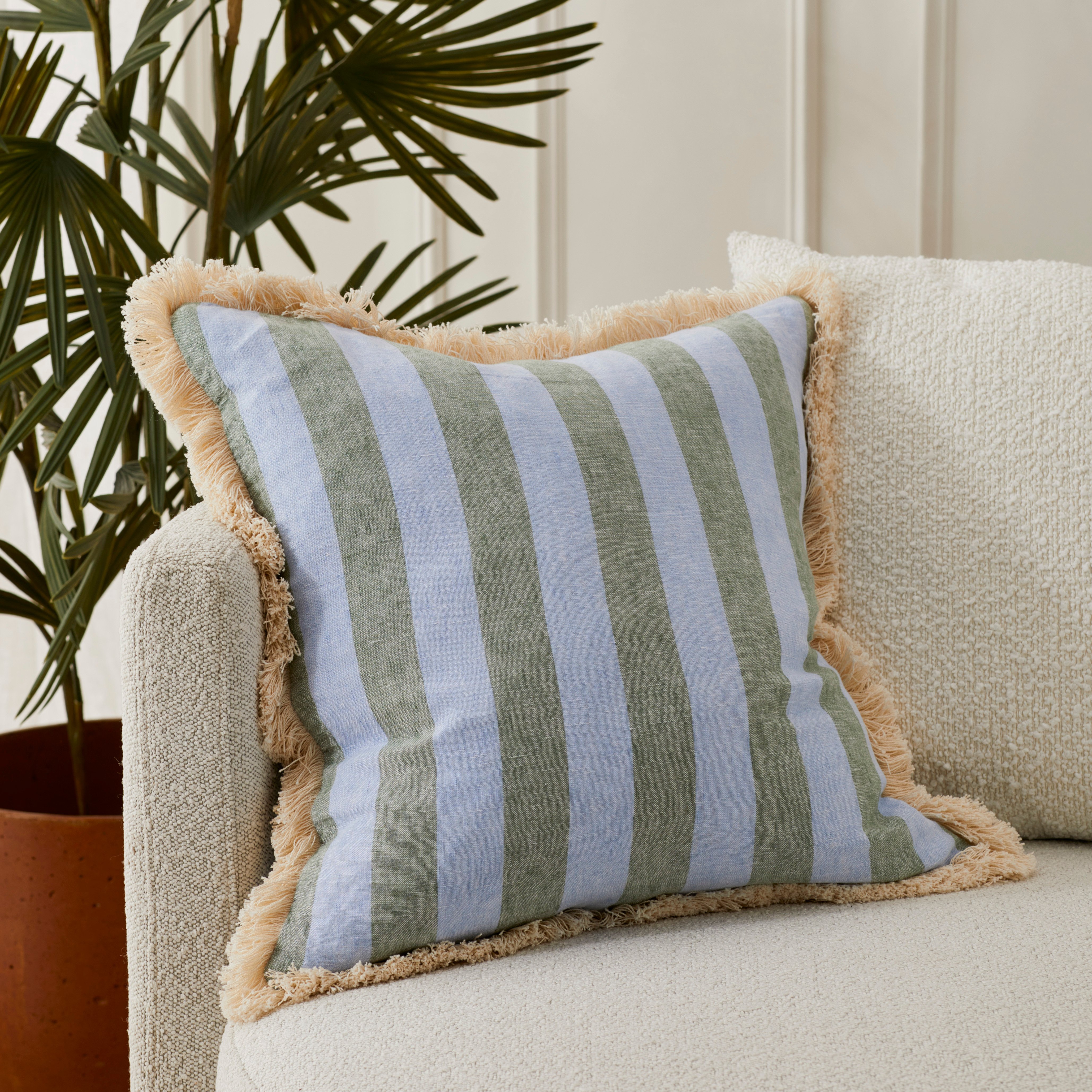 Lillie Pacific Blue & Garden Grove Cushion