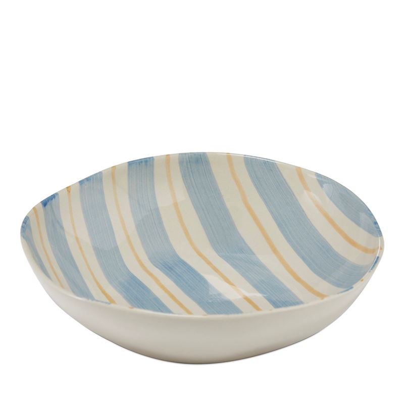 Soho Blue Stripe Servingware