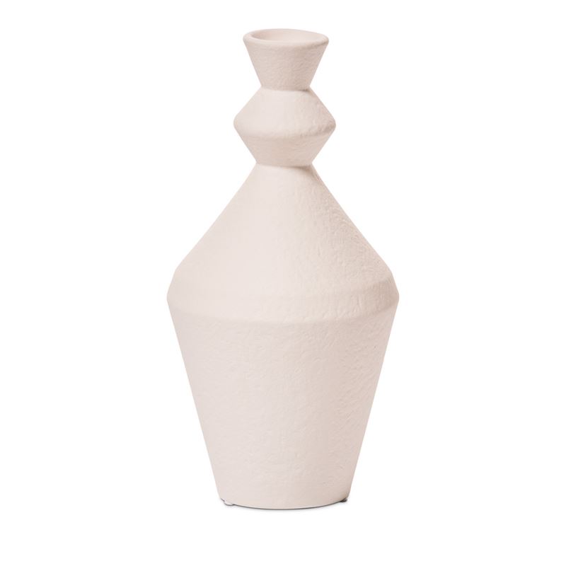 Angular White Vase