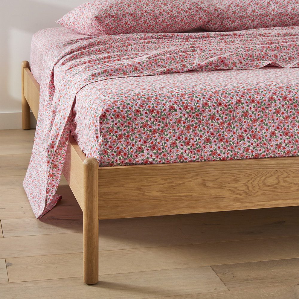Pippa Pink Floral Printed Sheet Set