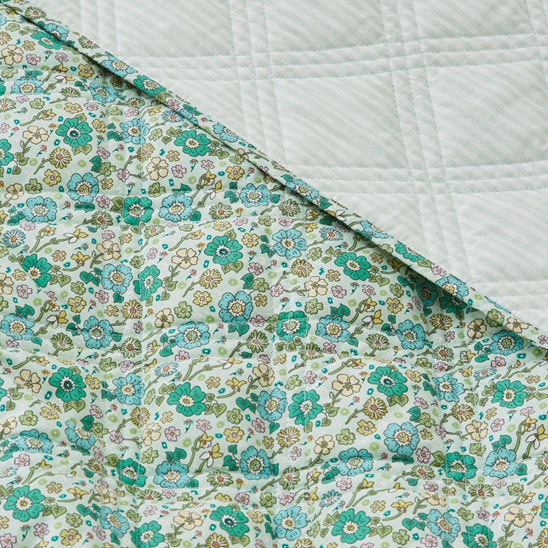 Ida Floral Printed Quilted Coverlet Separates