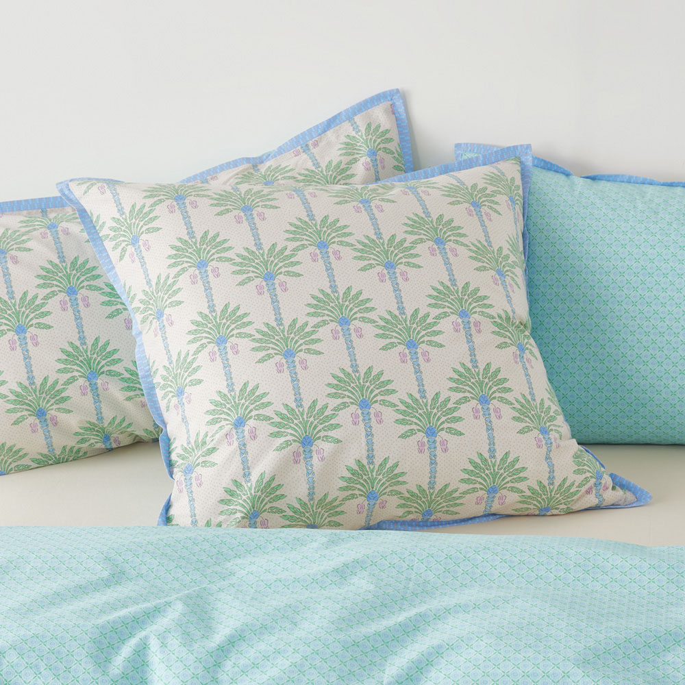 Panama Palm Green Pillowcases