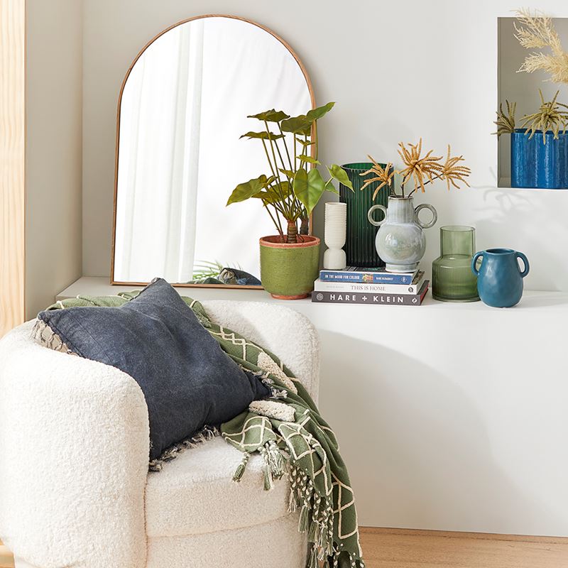 Horizon Oak Arch Mirror