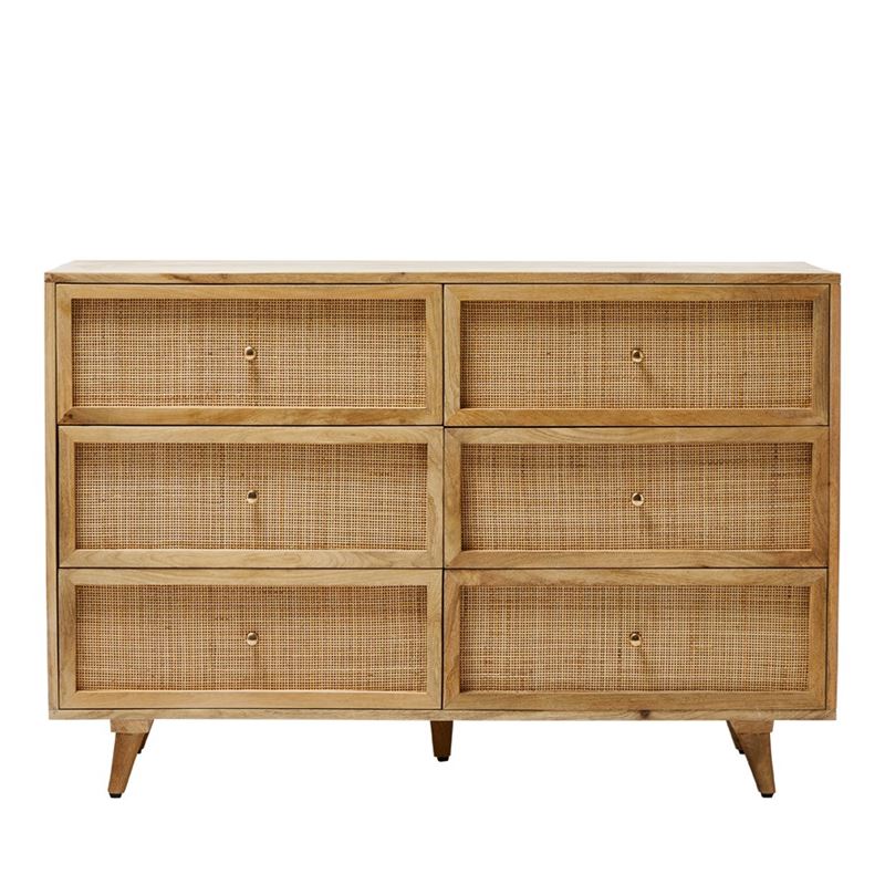 Anjuna Natural 6 Chest of Drawers