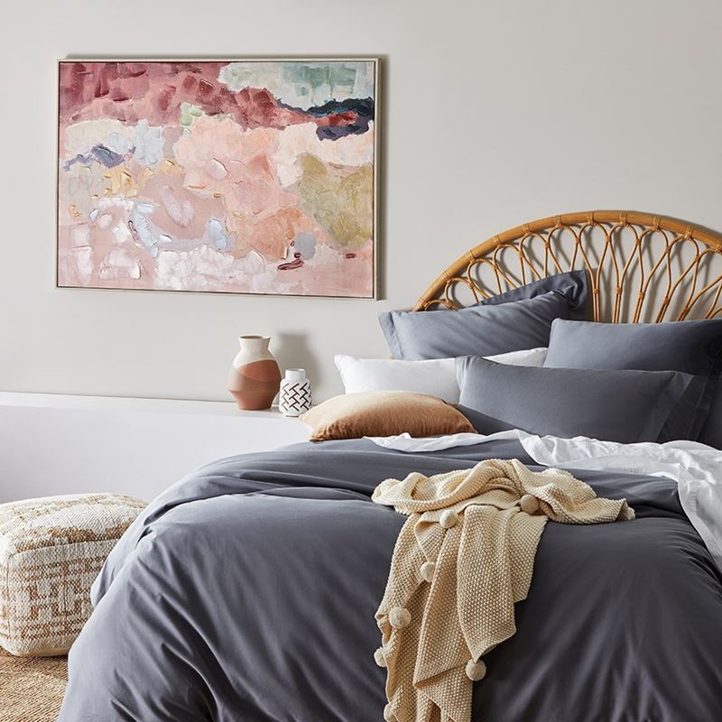 600TC Bamboo Cotton Indigo Quilt Cover Separates