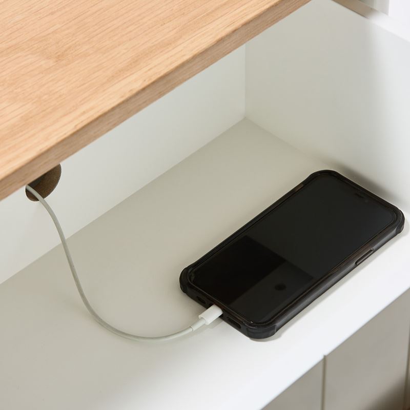 Harley White Bedside Table