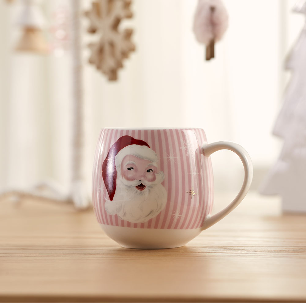 Vintage Christmas Multi Christmas Hug Mug