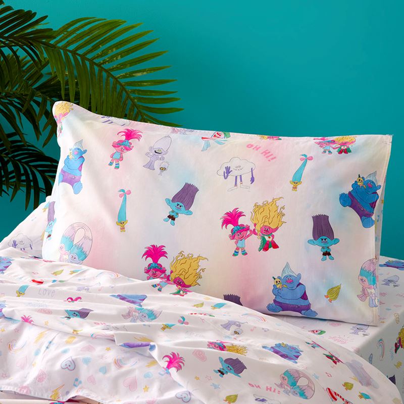 Universal Trolls Born Sparkly Rainbow Quilt Cover Set