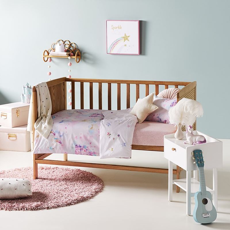 Magical Kingdom Sorbet Cot Quilt Cover Set