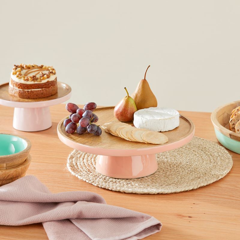 Gelato Shell Pink Timber Servingware