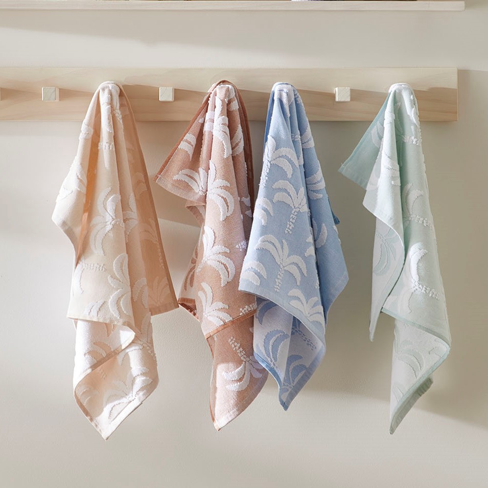 Mallorca Blue & Mint Tea Towel 2 Pack