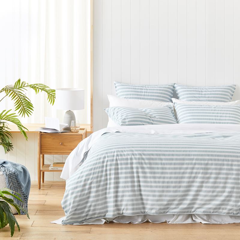 Stonewashed Cotton Provincial Stripe Pillowcases