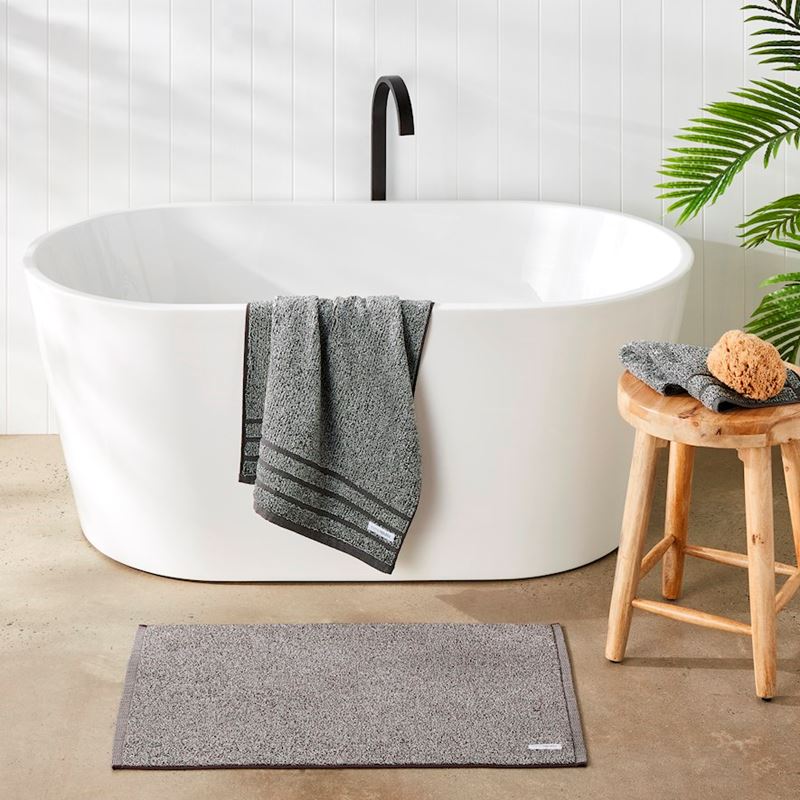 Flinders Graphite Marle Towel Range