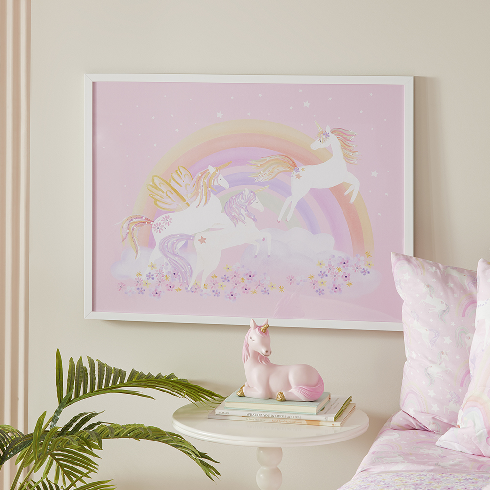 Unicorns and Rainbows Wall Art
