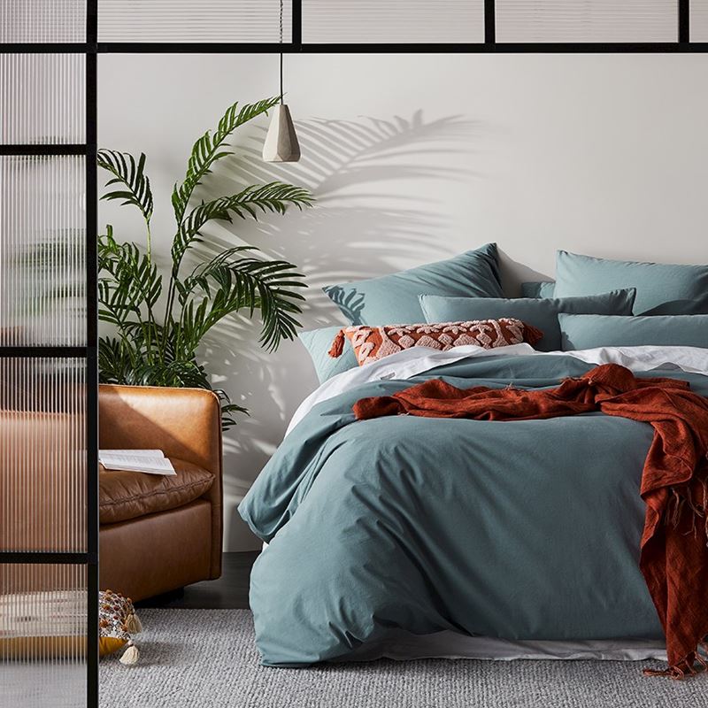 Stonewashed Cotton Sage Pillowcase