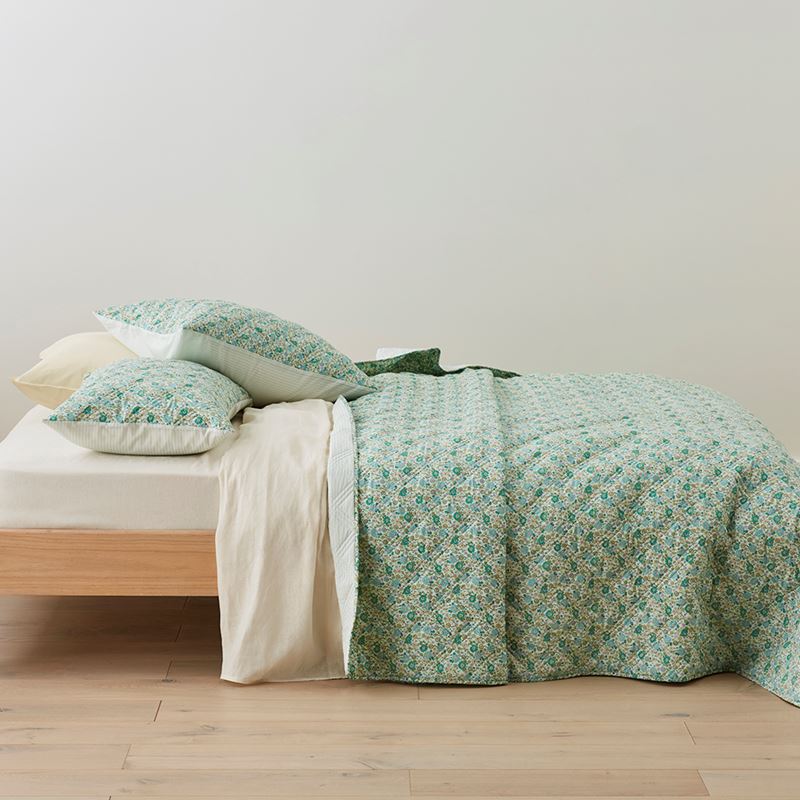 Ida Floral Printed Quilted Pillowcases