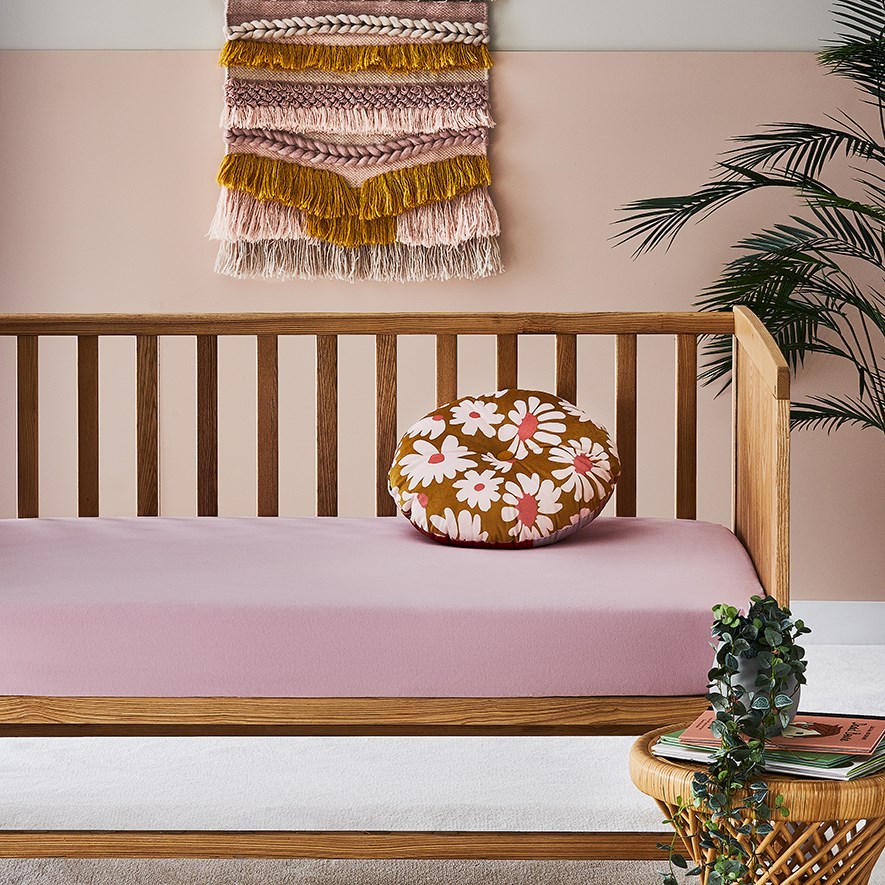 Cotton Jersey Violet Pink Fitted Sheet Set Pack of 2