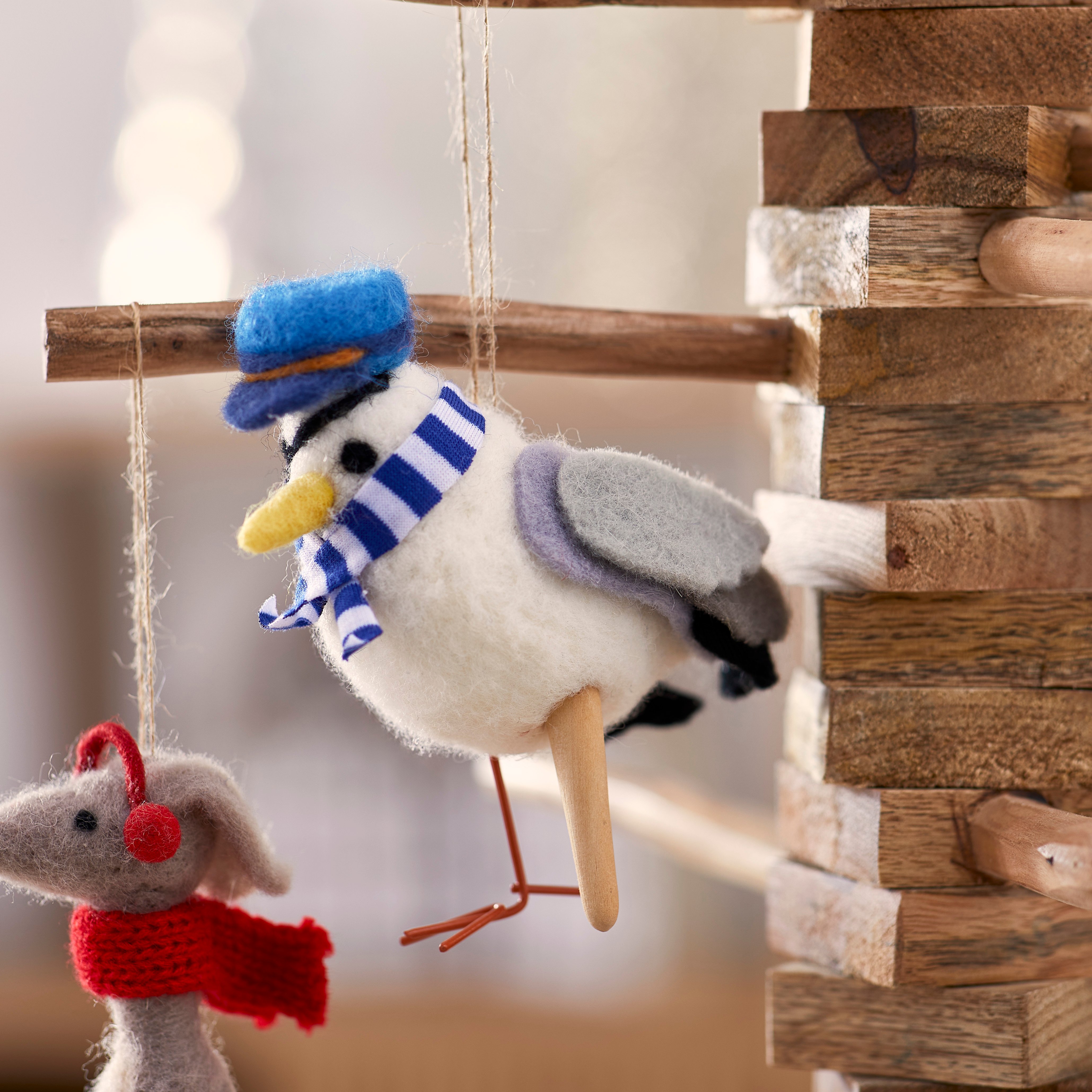 Felted Salty Seagull Pirate Friend