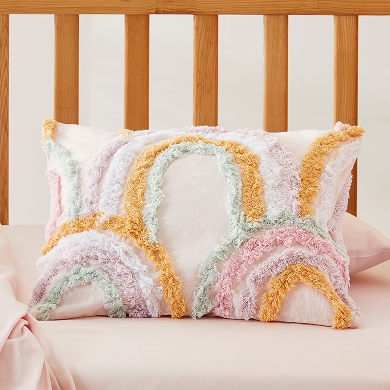 Rosie Rainbow Tufted Cot Quilt Cover Set