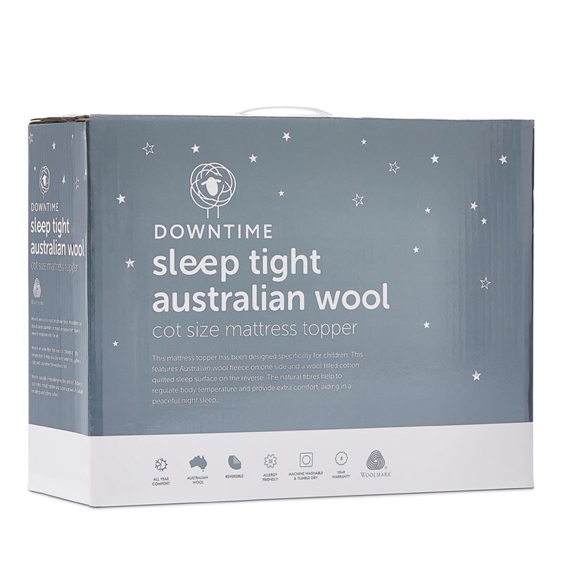 Sleep Tight Wool Cot Mattress Topper