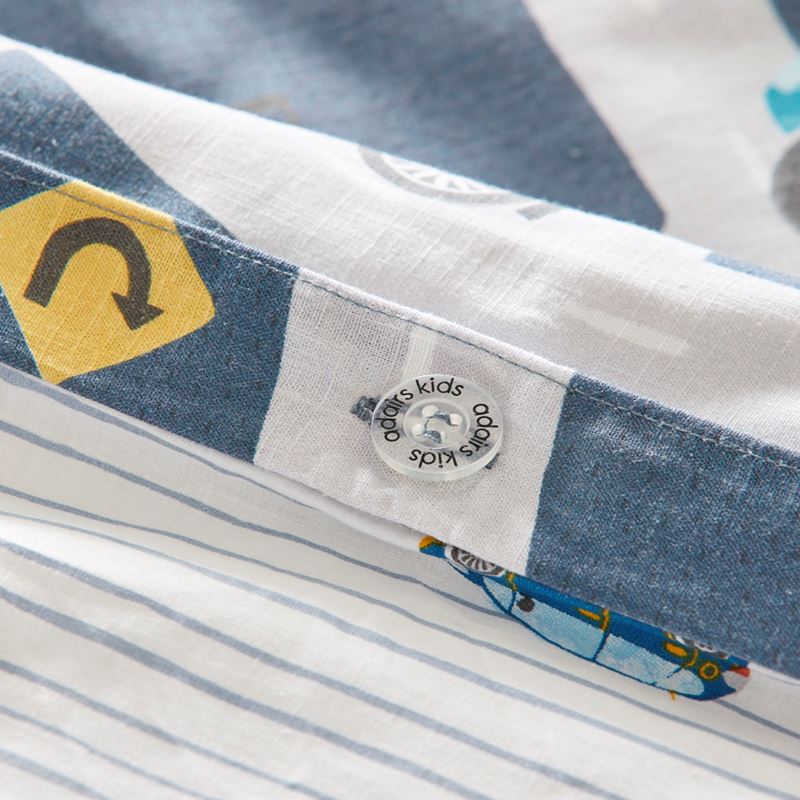 On the Road Steel Blue Quilt Cover Set