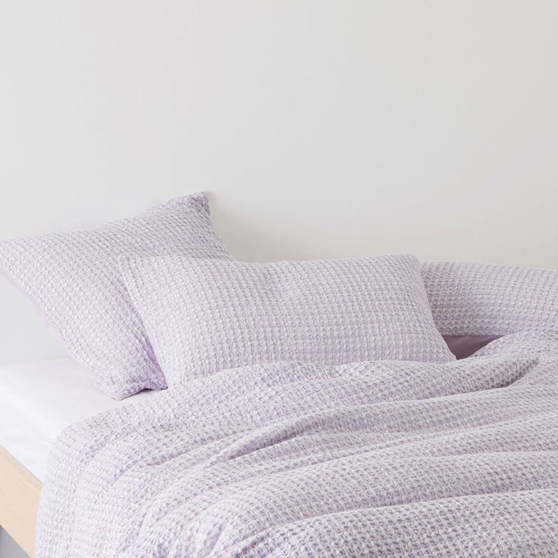 Ren Waffle Lavender Pillowcases