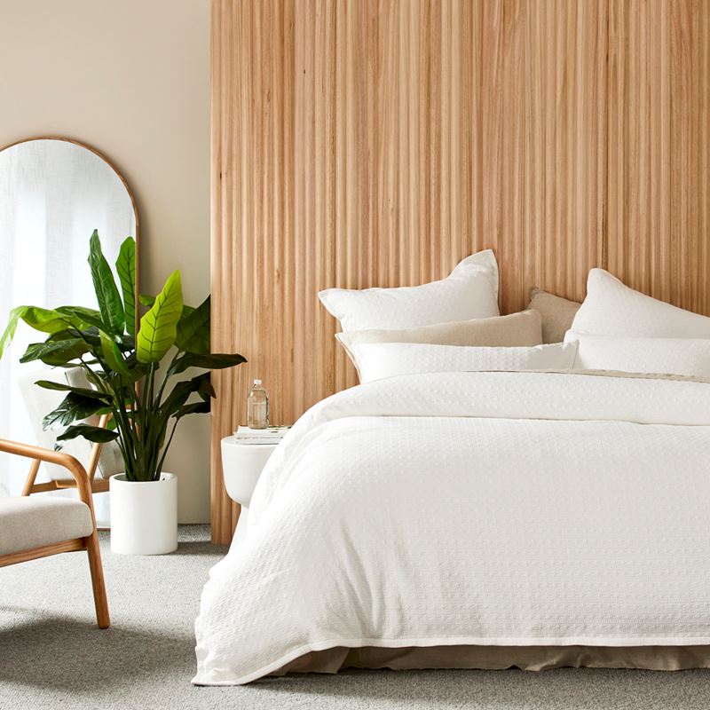 Freya Matelasse White Pillowcases