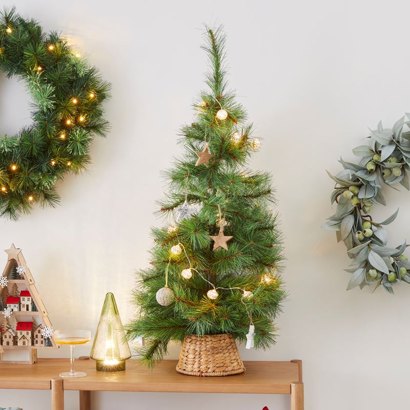 Christmas Small Natural Woven Tree Skirt