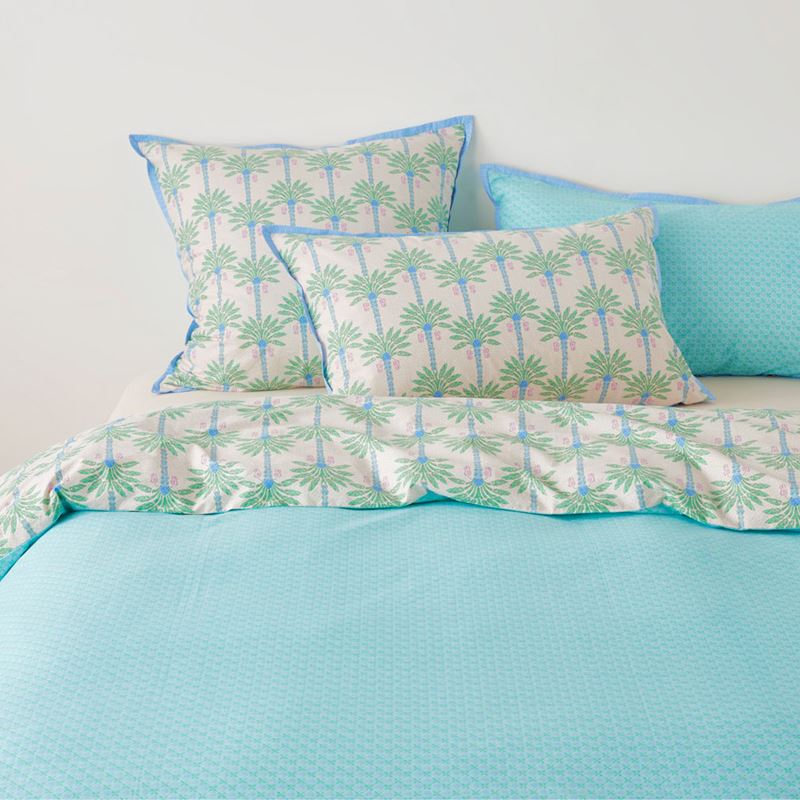 Panama Palm Green Quilt Cover Set + Separates