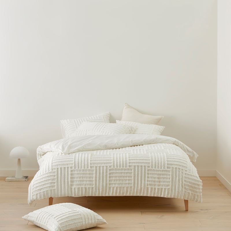 Drew White Tufted Pillowcases