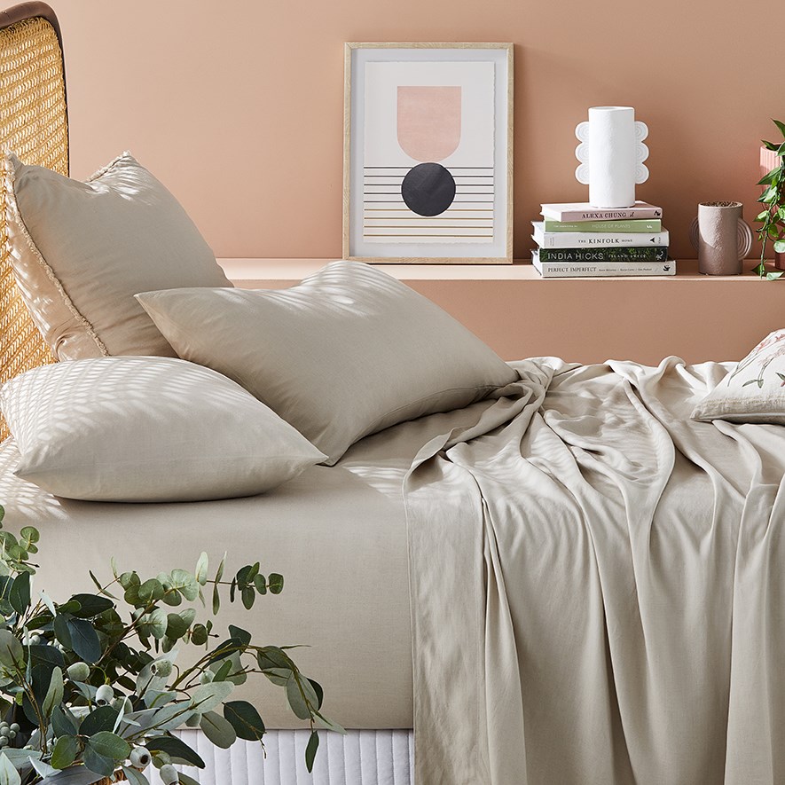 Bamboo Linen Natural Sheet Separates