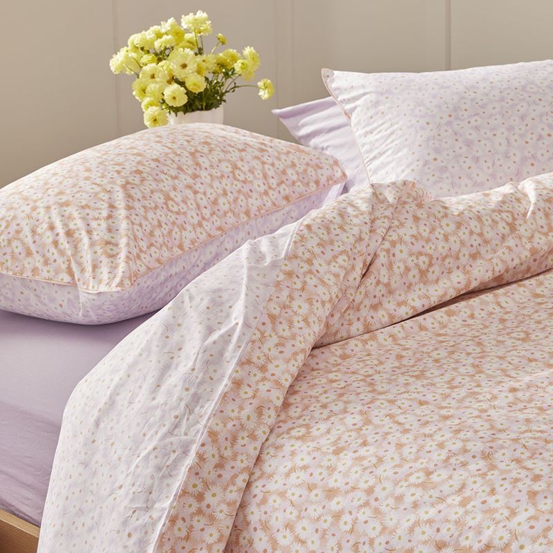 Daisy Meadow Peach Quilt Cover Set + Separates