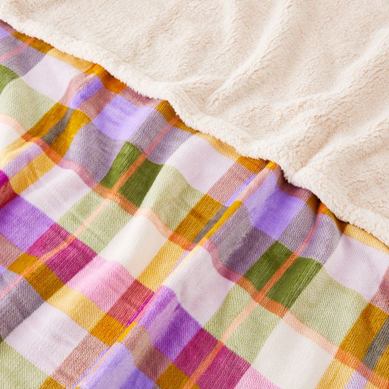 Maisy Azure Check Pet Blanket