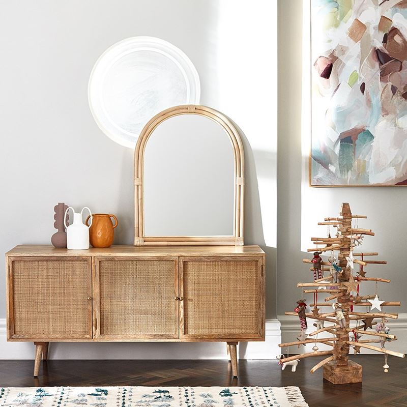 Anjuna Collection Natural 3 Door Sideboard