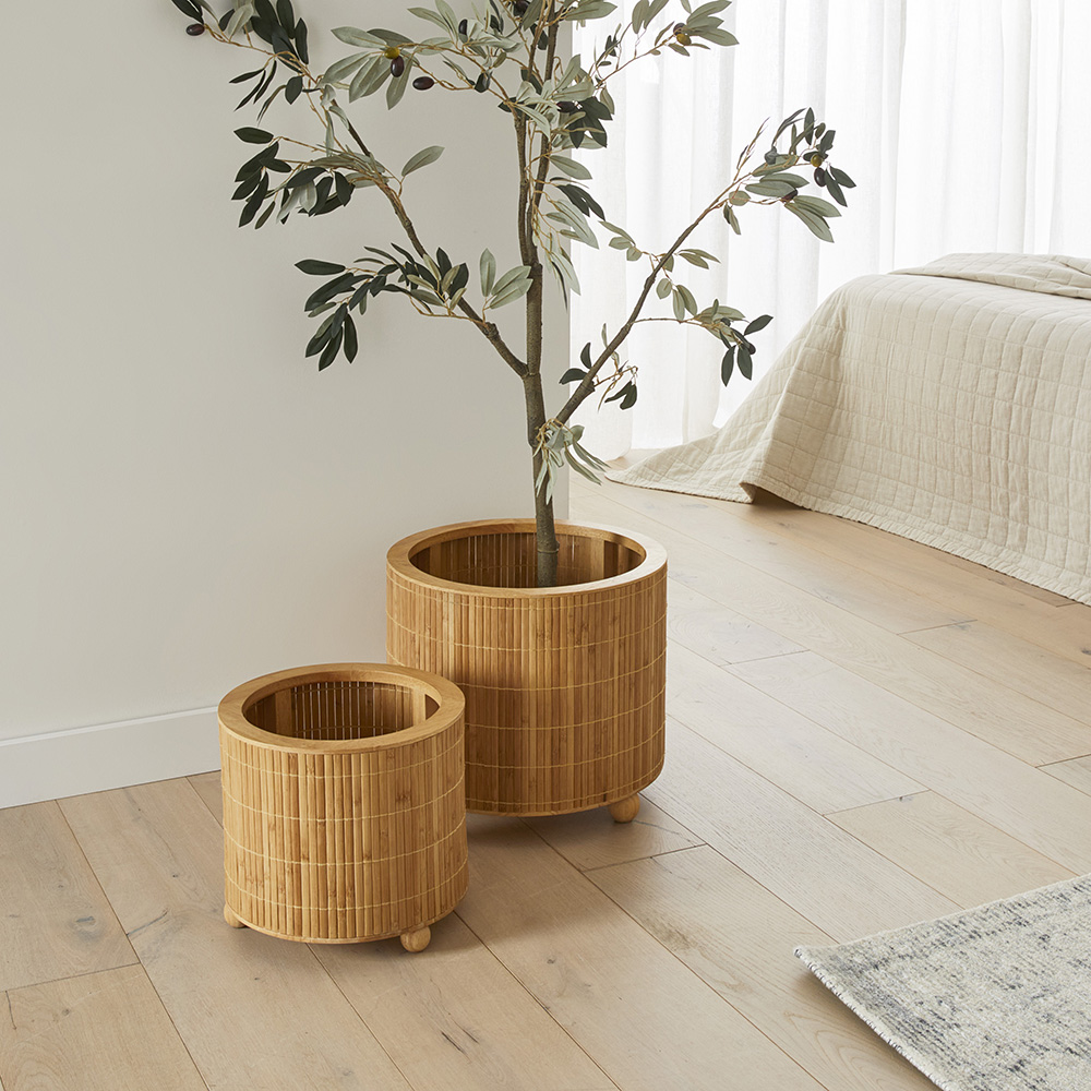 Wooden Natural Ball Pot
