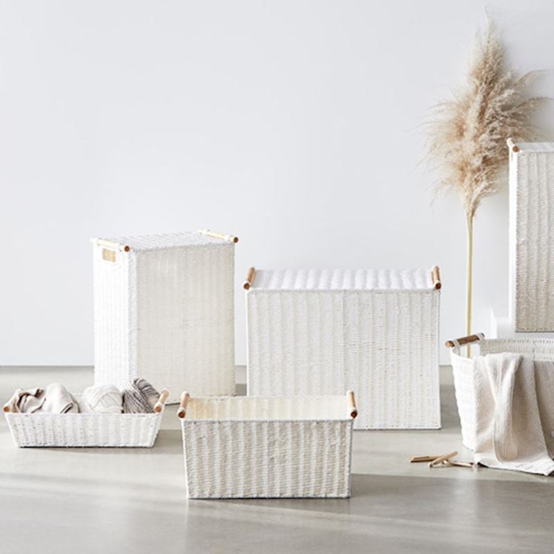 Kendrick White Laundry Baskets