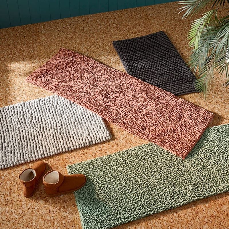 Microplush Bobble Bath Runner Eucalyptus