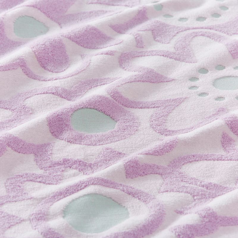 Poppy Floral Lilac & Mint Face Washers Pack of 2