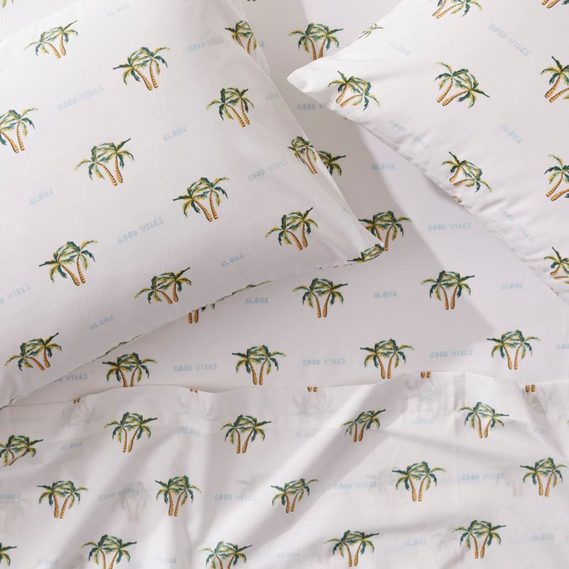 Aloha Summer Vibes Natural Sheet Set