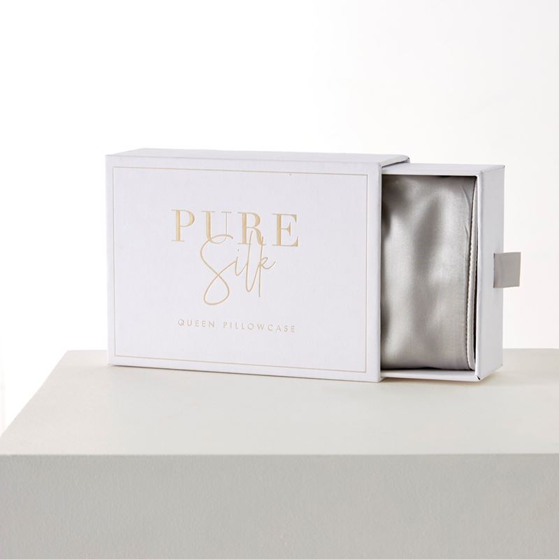 Pure Silk Silver Pillowcases