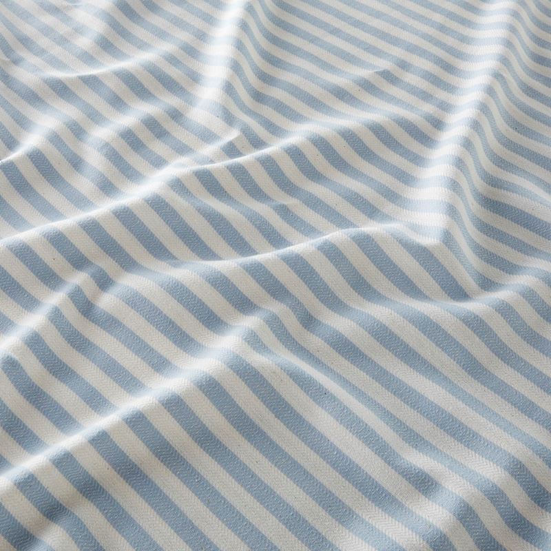 European Blue & White Stripe Turkish Peshtemal Beach Towel