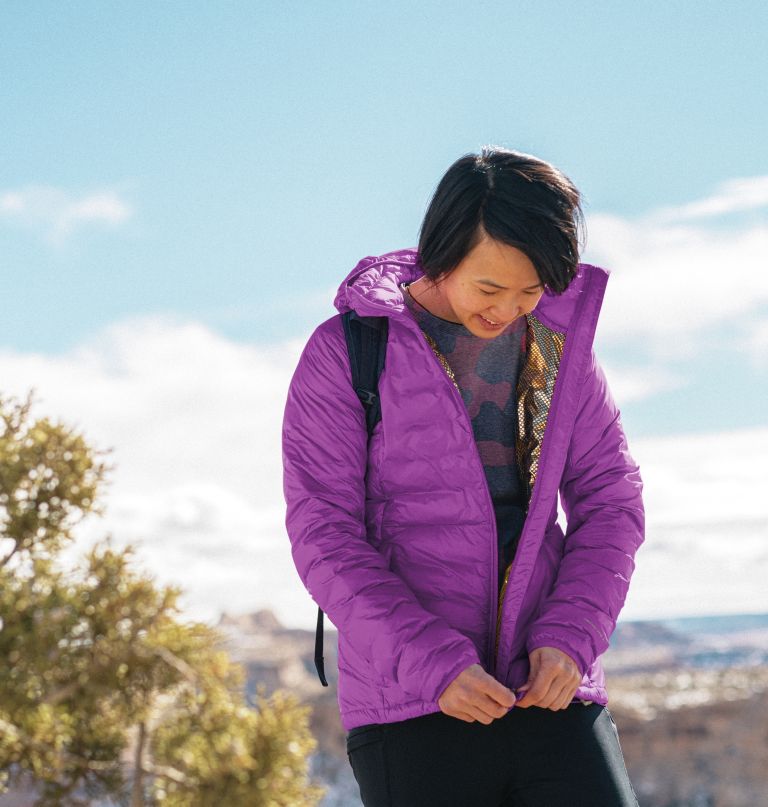 Columbia Women' Infinit Summit Omni-Heat Infinit Doubl Wall Dow Hoode Jacket