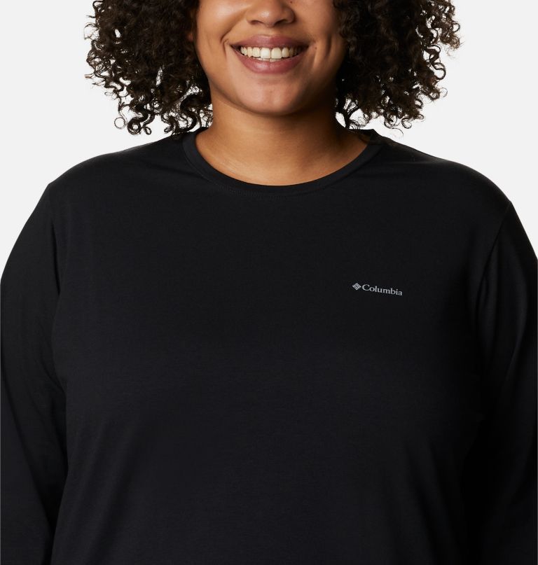 Columbia Women' Su Trek Lon Sleev T-Shir  Plu Size