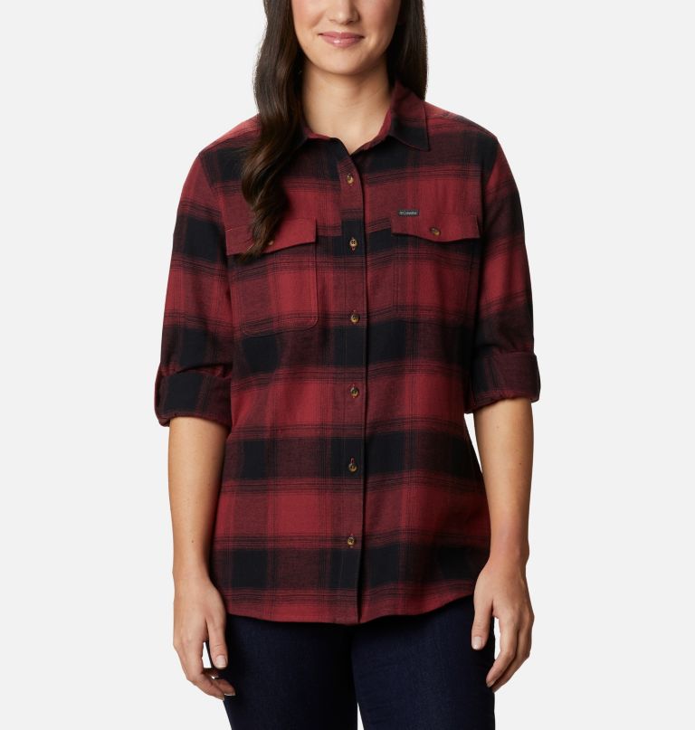 Columbia Women' Pin Street Stretc Flannel